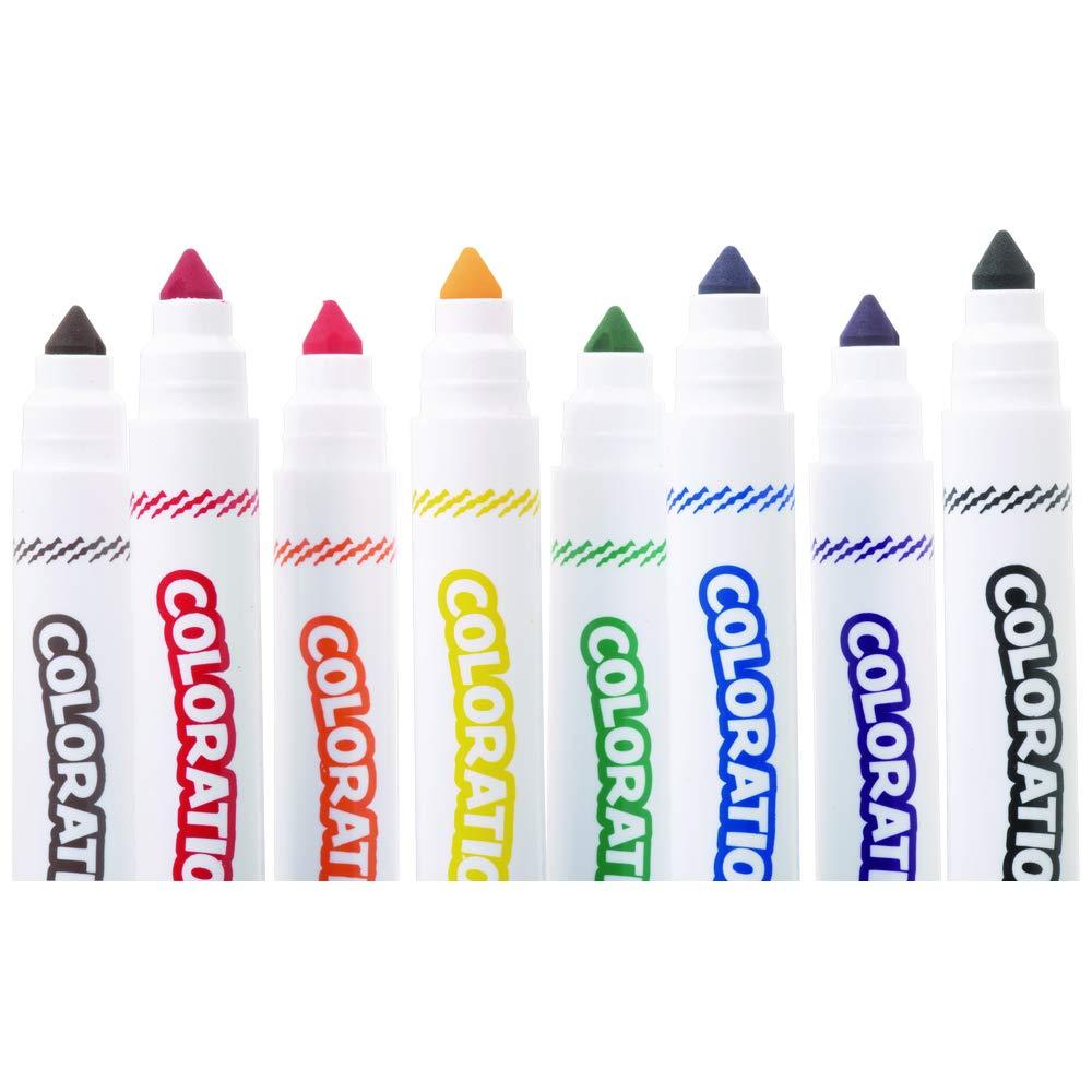 imageColorations Washable Chubby Markers Pack of 200 Classic Colors Washable Bulk Markers Classroom For Kids Preschool
