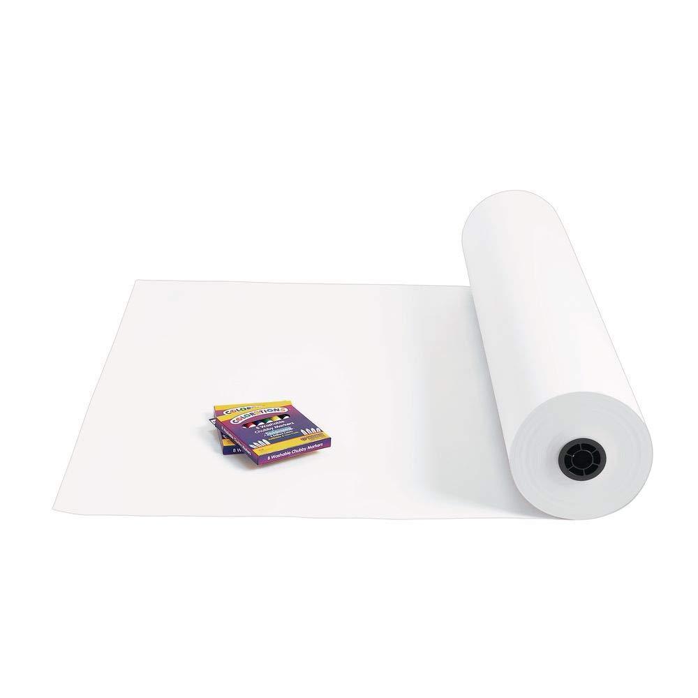 imageAmerican Paper 4036 36quot White 40 lb Butcher Paper Roll