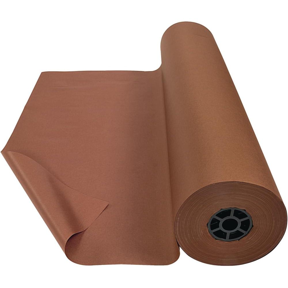 imageColorations Dual Surface Paper Roll Bright Green 36quot x 1000 Textured Paper Classroom Craft ampamp Art Supplies Bulletin Board Gift Wrapping Chalkboard WallpaperBrown