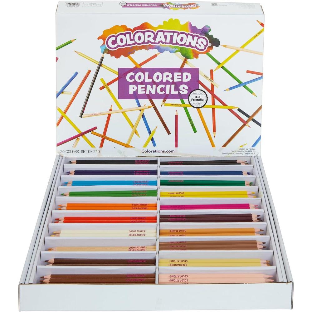 imageColorations STUBPEN Stubby Chubby Colored Pencils for Kids  Set of 48Regular  20 Colors