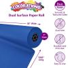 Colorations Dual Surface Paper Roll, Bright Green, 36″ x 1000′, Textured Paper, Classroom Craft & Art Supplies, Bulletin Board, Gift Wrapping, Chalkboard Wallpaper(Royal Blue)