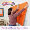 Colorations Dual Surface Paper Roll, Bright Green, 36″ x 1000′, Textured Paper, Classroom Craft & Art Supplies, Bulletin Board, Gift Wrapping, Chalkboard Wallpaper(Orange)