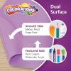 Colorations Dual Surface Paper Roll, Bright Green, 36″ x 1000′, Textured Paper, Classroom Craft & Art Supplies, Bulletin Board, Gift Wrapping, Chalkboard Wallpaper(Purple)