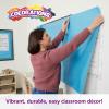 Colorations Dual Surface Paper Roll, Bright Green, 36″ x 1000′, Textured Paper, Classroom Craft & Art Supplies, Bulletin Board, Gift Wrapping, Chalkboard Wallpaper(Sky Blue)