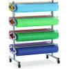 Colorations Dual Surface Paper Roll, Bright Green, 36″ x 1000′, Textured Paper, Classroom Craft & Art Supplies, Bulletin Board, Gift Wrapping, Chalkboard Wallpaper(Sky Blue)