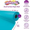 Colorations Dual Surface Paper Roll, Bright Green, 36″ x 1000′, Textured Paper, Classroom Craft & Art Supplies, Bulletin Board, Gift Wrapping, Chalkboard Wallpaper(Aqua)