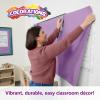 Colorations Dual Surface Paper Roll, Bright Green, 36″ x 1000′, Textured Paper, Classroom Craft & Art Supplies, Bulletin Board, Gift Wrapping, Chalkboard Wallpaper(Purple)