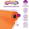 Colorations Dual Surface Paper Roll, Bright Green, 36″ x 1000′, Textured Paper, Classroom Craft & Art Supplies, Bulletin Board, Gift Wrapping, Chalkboard Wallpaper(Orange)