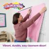 Colorations Dual Surface Paper Roll, Bright Green, 36″ x 1000′, Textured Paper, Classroom Craft & Art Supplies, Bulletin Board, Gift Wrapping, Chalkboard Wallpaper(Pink)