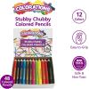 Colorations STUBPEN Stubby Chubby Colored Pencils for Kids – Set of 48(Chubby – 10 Colors)