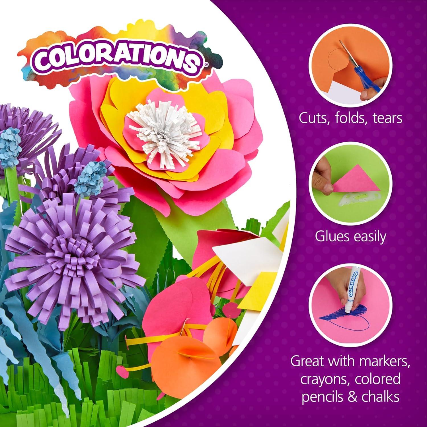 imageColorations Construction Paper for Kids  7 Bright Colors  600 Bulk Sheets of 9quotX12quot  Assorted Pack of HeavyDuty Craft Paper Bulk School Supplies6