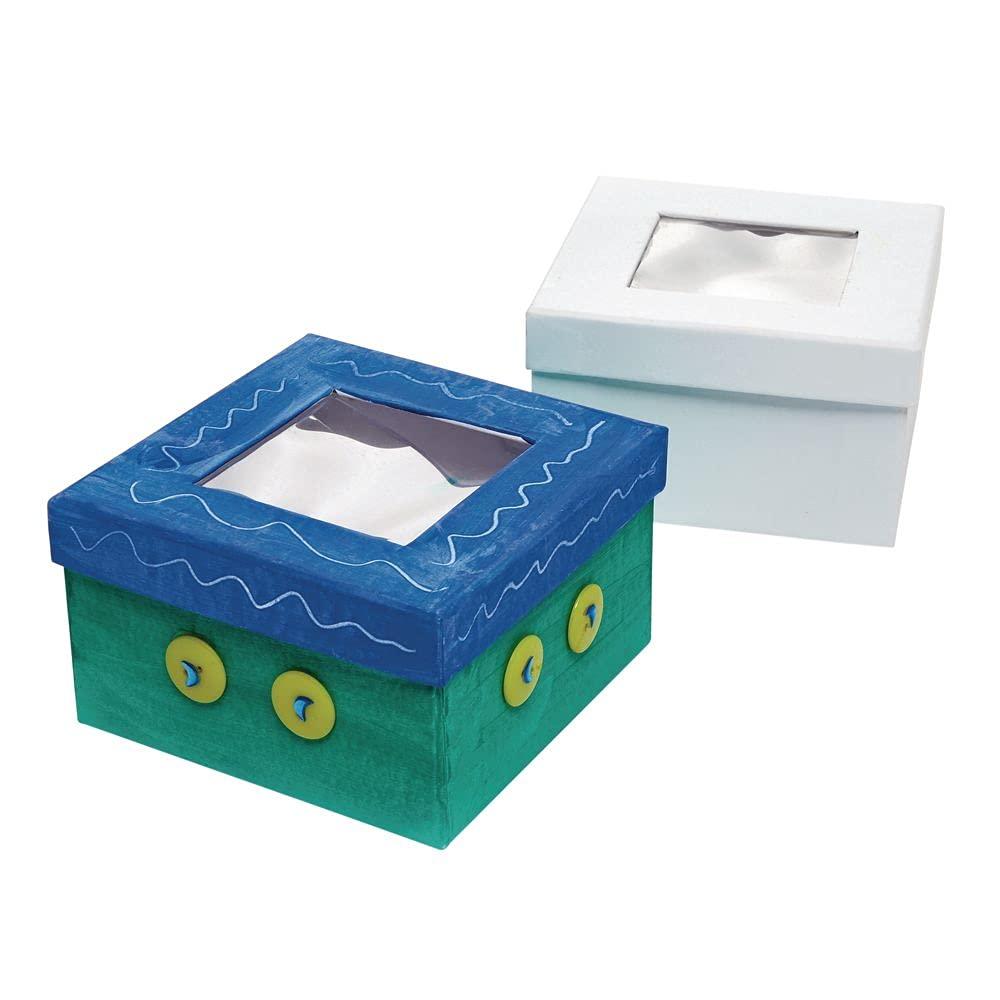 imageColorations Decorate Your Box with A Winow Set of 12 Craft for Kids and Fun Home Activities Trinket Box Create Unique ampamp Personal Designs Fun Kids Craft Project Craft Project for Boys ampamp Girls