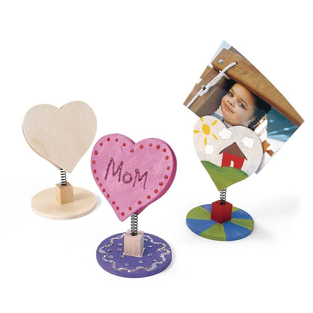imageColorations Decorate Your own HeartShaped Wooden Bobble Great for Mothers Day Birthday Parties Cute and Holds Small Note or Photo Bobble Note Holder DYO Note Holder Heart Note Holder