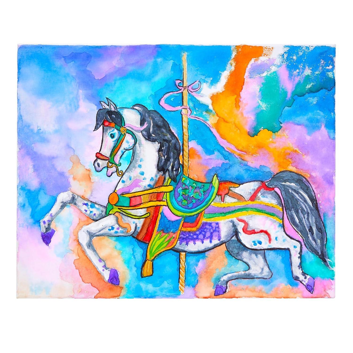 imageColorations PLWS Liquid Watercolor Paint 8 fl oz Set of 8 NonToxic Painting Kids Craft Hobby Fun Water Color Posters Cool effects Versatile GiftAssorted  Set of 21