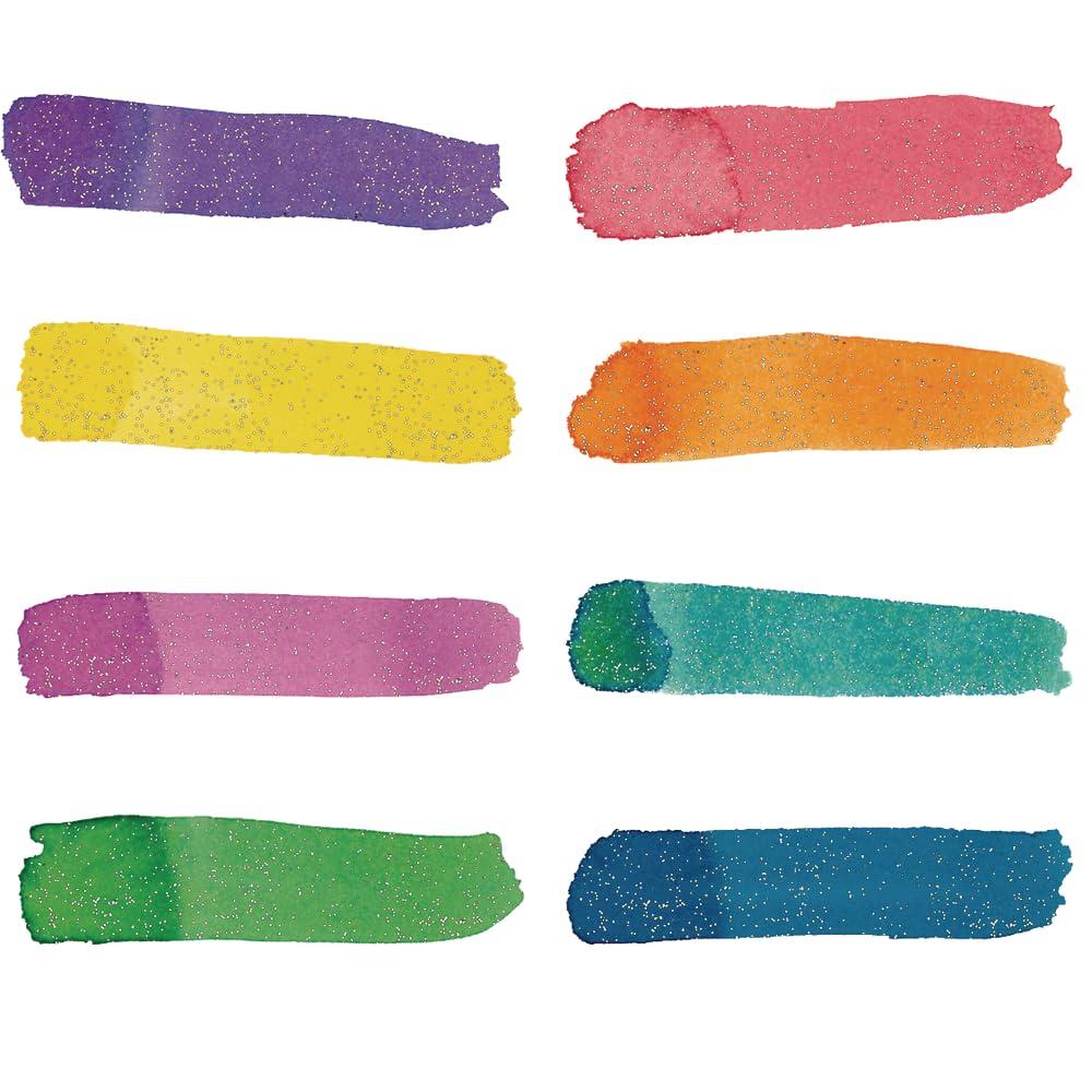 imageColorations PLWS Liquid Watercolor Paint 8 fl oz Set of 8 NonToxic Painting Kids Craft Hobby Fun Water Color Posters Cool effects Versatile GiftAssorted  Set of 8