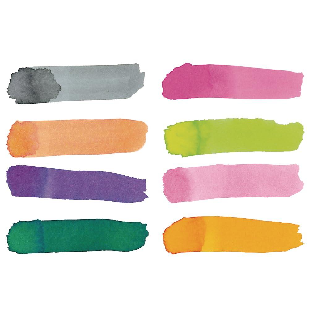 imageColorations PLWS Liquid Watercolor Paint 8 fl oz Set of 8 NonToxic Painting Kids Craft Hobby Fun Water Color Posters Cool effects Versatile GiftAssorted  Set of 8