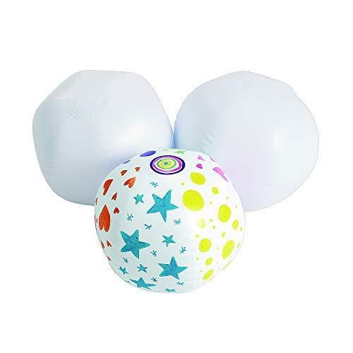 imageColorations Decorate Your Own Inflatable Beach Ball Set of 12 Craft for Kids and Fun Home Activities Create unique ampamp personal designs Fun Kids Craft Project Craft Project for Boys ampamp Girls