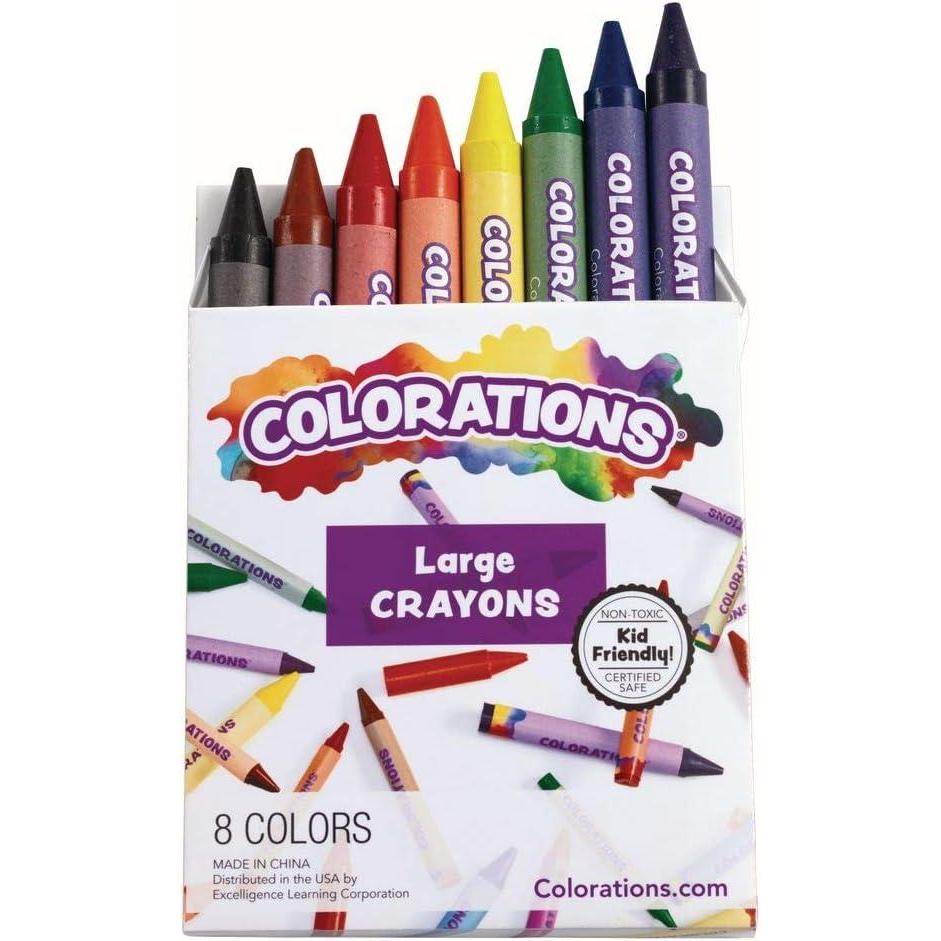 imageColorations Extra Large Crayons Great for Classroom Easy for Little Hands to UseLarge Crayons
