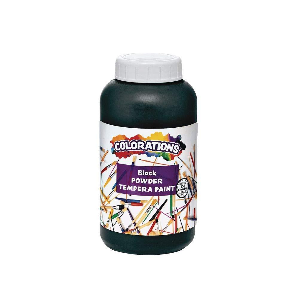 imageColorations Powder Tempera White 1 Pound Powdered Tempera Paint is a value purchase Dillute only what you need Strong and Bright White Color Non Toxic and Safe for Kids Use for Arts ampamp CraftsBlack