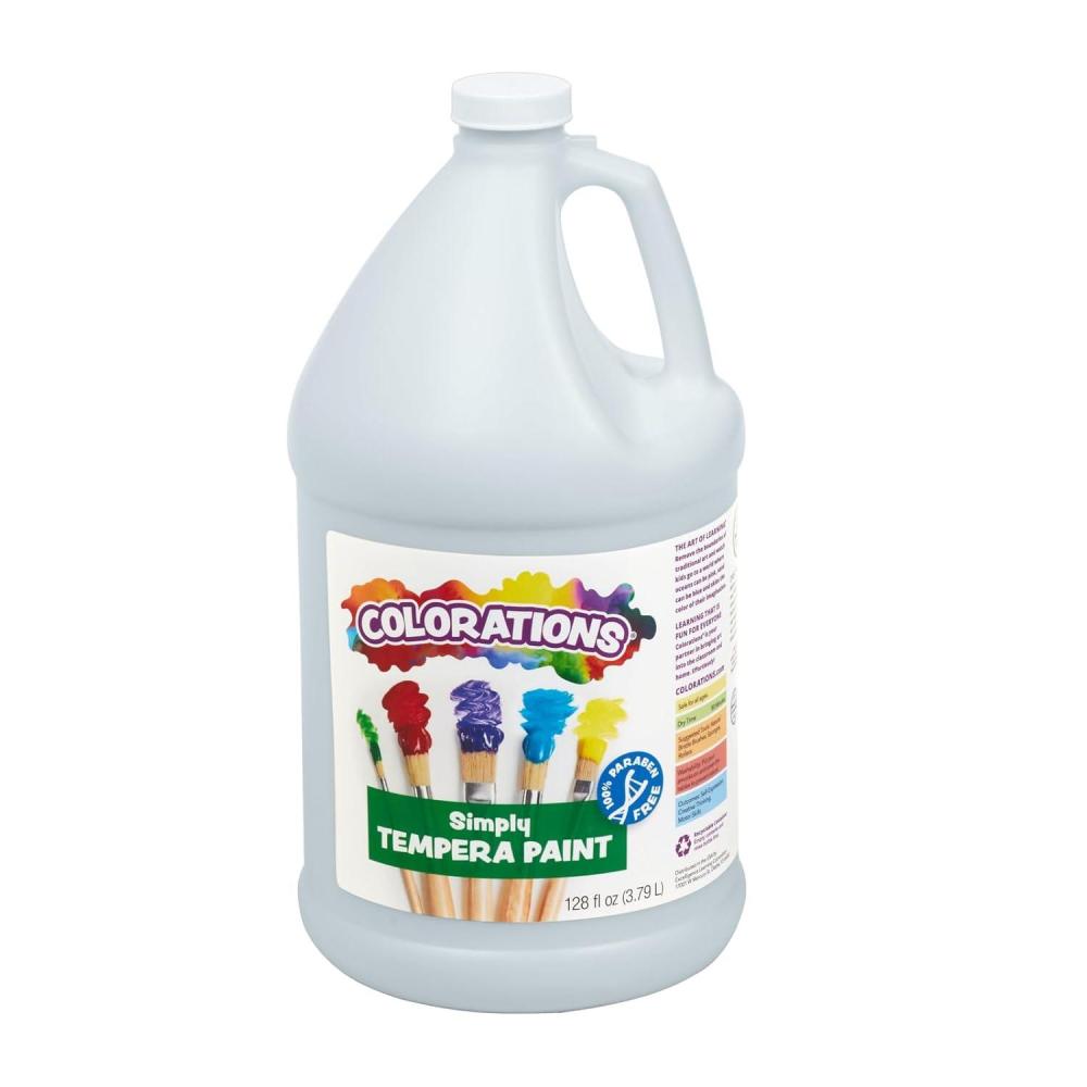 imageColorations Tempera Paint Gallon Size Green Non Toxic Vibrant Bold Kids Paint Craft Hobby Fun Art Supplies Item  GSTGRWhite