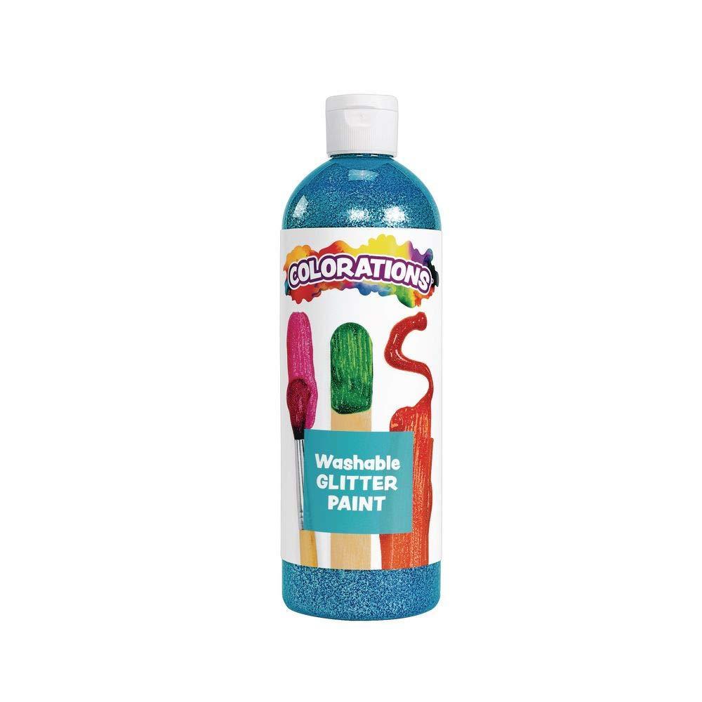 imageColorations Washable Glitter Paint Silver  16 oz Item  CGPSITurquoise