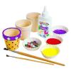 Ceramic Flowerpots, Set of 12, Kids Crafts, Crafts for Children, Flowers & Herb Garden for Kids, Ideal Mothers Day or Fathers Day Gift, Birthday or Holiday, Personalize & Individually Decorate(Flowerpots)