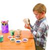 Ceramic Flowerpots, Set of 12, Kids Crafts, Crafts for Children, Flowers & Herb Garden for Kids, Ideal Mothers Day or Fathers Day Gift, Birthday or Holiday, Personalize & Individually Decorate(Flowerpots)