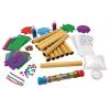 Colorations – RAINKIT DIY Rainstick Kit for Kids, Set of 12, EVA Foam and Cardboard, Native American, Craft Kit, Self-Adhesive, Toys for Kids, Early Learning, Multi-Cultural, Social Sensitivity(Pack of 12)