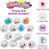 Colorations BUGST Easy-Grip Stampers, Bug Story (Pack of 12)(Animals)
