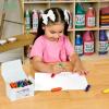Colorations Chubby Crayons for Kids Set of 200 Rainbow Crayons Classroom Supplies (2-11/16″L x 9/16″Dia), Yellow(40 Count (Pack of 1))