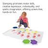 Colorations Classic Primary Colors Jumbo Washable Stamp Pads Washable Ink Pack of 6 (6″L x 7″W) – Classroom Stamping for Kids With Lid(Candy Colors)