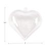 Colorations® Clear Plastic Fillable Heart Ornaments, Set of 12, Craft for Kids, Create unique & personal designs as a keepsake or use as Gifts Year Round & Great for the Holidays too, Fun for Kids