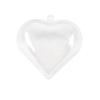 Colorations® Clear Plastic Fillable Heart Ornaments, Set of 12, Craft for Kids, Create unique & personal designs as a keepsake or use as Gifts Year Round & Great for the Holidays too, Fun for Kids