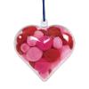 Colorations® Clear Plastic Fillable Heart Ornaments, Set of 12, Craft for Kids, Create unique & personal designs as a keepsake or use as Gifts Year Round & Great for the Holidays too, Fun for Kids
