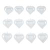 Colorations® Clear Plastic Fillable Heart Ornaments, Set of 12, Craft for Kids, Create unique & personal designs as a keepsake or use as Gifts Year Round & Great for the Holidays too, Fun for Kids