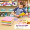 Colorations Construction Paper for Kids – 7 Bright Colors – 600 Bulk Sheets of 9″X12″ – Assorted Pack of Heavy-Duty Craft Paper, Bulk School Supplies(1)