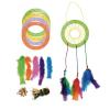 Colorations DIY Make Your Own Dream Catcher Arts and Crafts Kit Includes Rings, Beads, Feathers, Yarn Instructions