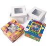 Colorations® Decorate Your Box with A Winow, Set of 12, Craft for Kids and Fun Home Activities, Trinket Box, Create Unique & Personal Designs, Fun Kids Craft Project, Craft Project for Boys & Girls