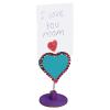Colorations Decorate Your own Heart-Shaped Wooden Bobble! Great for Mother’s Day, Birthday Parties! Cute and Holds Small Note or Photo. Bobble Note Holder, DYO Note Holder, Heart Note Holder