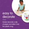 Colorations Design Your Own Mugs, Great Craft Project for Kids, Create a Keepsake, 12 Mugs, Ideal Mothers Day or Fathers Day Gift, Birthday or Holiday, CanBbe personalized & individually designed