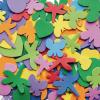 Colorations Flowers, Hearts & Bug Foam Shapes, 500 Pieces – Assorted Shapes & Sizes for Kids Crafts, Sorting Shapes Made of Thick, Precut Foam, Ideal for Schools, Daycares, & Home Use, Kids Crafts(Flowers  Hearts  Bugs)