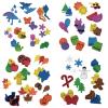 Colorations Flowers, Hearts & Bug Foam Shapes, 500 Pieces – Assorted Shapes & Sizes for Kids Crafts, Sorting Shapes Made of Thick, Precut Foam, Ideal for Schools, Daycares, & Home Use, Kids Crafts(Seasons Foam Shapes)