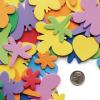 Colorations Flowers, Hearts & Bug Foam Shapes, 500 Pieces – Assorted Shapes & Sizes for Kids Crafts, Sorting Shapes Made of Thick, Precut Foam, Ideal for Schools, Daycares, & Home Use, Kids Crafts(Flowers  Hearts  Bugs)