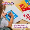 Colorations Garden Stencils, 12 Garden Designs, Made from Washable Plastic, 8 inches Each, Jumbo Size, Sturdy Stencils, Great for Creating Art, Kids Stencils, Stencils for Children(Sea Life 6PK)