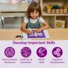 Colorations Garden Stencils, 12 Garden Designs, Made from Washable Plastic, 8 inches Each, Jumbo Size, Sturdy Stencils, Great for Creating Art, Kids Stencils, Stencils for Children(Garden 12PK)