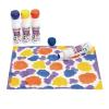 Colorations Jumbo Tempera Paint Sticks, Egg Crayon, Rollable & Bonus Dabber Markers