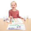Colorations Jumbo Tempera Paint Sticks, Egg Crayon, Rollable & Bonus Dabber Markers