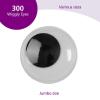 Colorations Jumbo Wiggly Googly Eyes, 300 Pieces in Jar, Storage, Black & White, 3/4 Inches Each, Arts & Crafts, for Kids(Jumbo Black)
