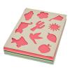 Colorations Lightweight Construction Paper, Value Pack, 10 Colors, 300 Sheets with Bonus Stencil, Everyday Use, Classroom Supplies, Daycare Supplies, Pre-School, at Home use(Assorted  300 Sheets)