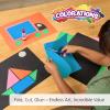 Colorations Lightweight Construction Paper, Value Pack, 10 Colors, 300 Sheets with Bonus Stencil, Everyday Use, Classroom Supplies, Daycare Supplies, Pre-School, at Home use(Black  300 Sheets)